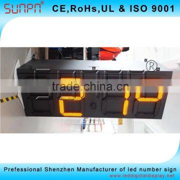 Thai Outdoor 7 Segment Led Digital Display Clock Sign 15" photo-4