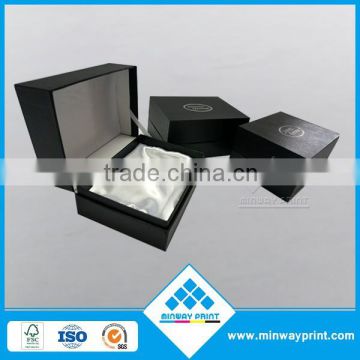 Embossing luxury jewelry packaging box with logo