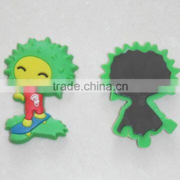 Custom made cartoon shape flexible rubber magnet for fridge , soft pvc fridge magnet