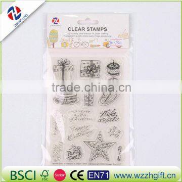 multi types options DIY scrapbook card rubber transparent clear stamp Scrapbooking decoration