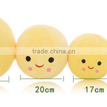 Wholesale Custom Sew Custom Peas Plush Emoji Pillow Stuffed Toys, Custom Whatsapp Emoji Pillow