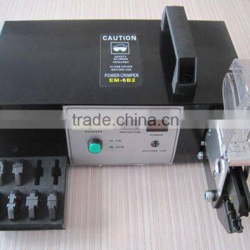 Automatic terminal crimping machine with Exchangeable Die Sets electric connector crimping tools crimper EM-6B2