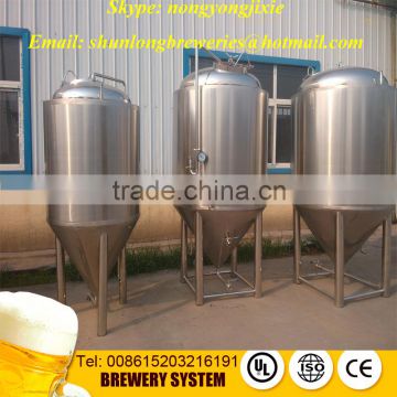 steam heating 900 liter beer brewing equipment with 3 vessels brewhouse