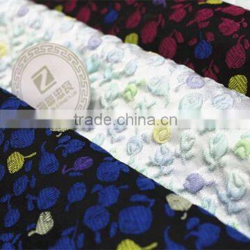 Embossment jacquard fabric in flowers