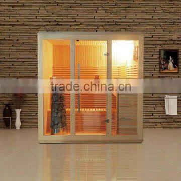 Traditional sauna steam room