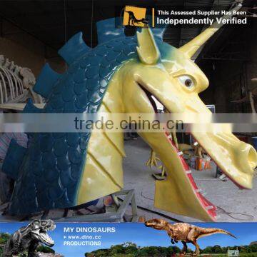 MY Dino-C033 High quality dragon head sculptures for garden decoration