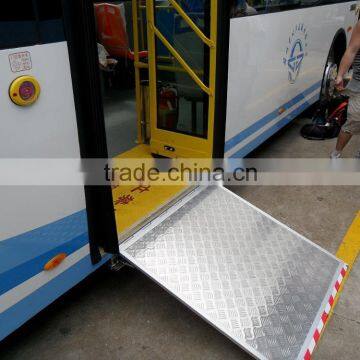 BRT city bus EWR Hydraulic Aluminum Loading wheelchair ramp for Disabled and wheelchairs trucks