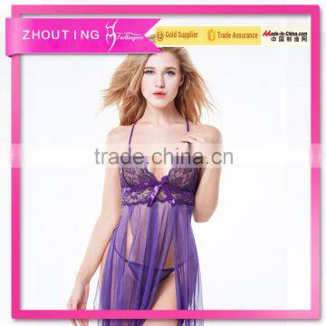 BSC114 Sexy women transparent lace hot sexy babydoll lingerie