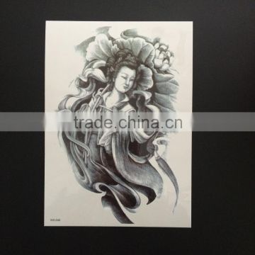 WX- 040 Chinese Stya Temporary Black Tattoo Sticker