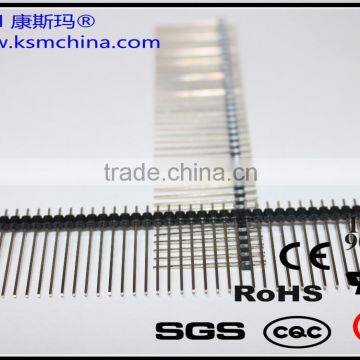 2.54mm 1*40pins single row pin male header connector L25