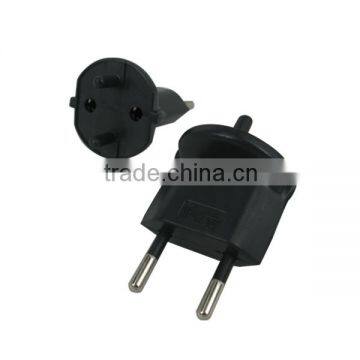 2 pin mini plug with socket France to Europe converter plug adapter