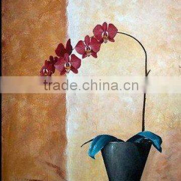 Canvas flowers oil painting