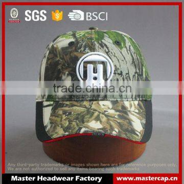 Hi quality 3D embroidery 6-panel Cotton twill LED camo Baseball Cap