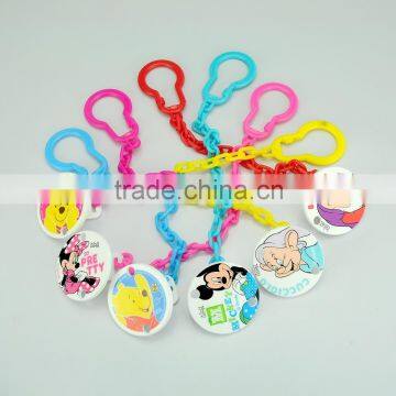 BX-A106 Round shape pacifier chain plastic pacifier clip