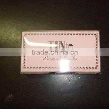 clear plastic PVC 0.25mm folding box/carton with blister insert tray