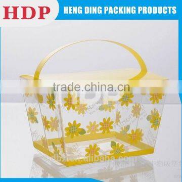 printed logo design clear plastice box