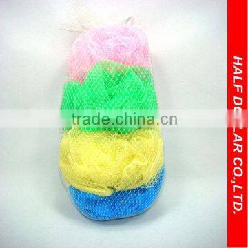 4pcs bath sponges set/4pcs bath net sponge ball set/4pcs mesh bath sponge set