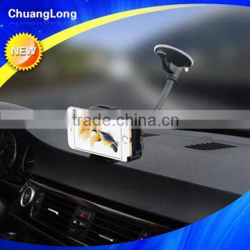 Salable one hand release flexible gooseneck design windshield fly car holder