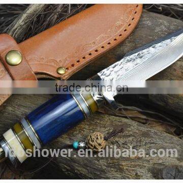 Sharp Blade Engraved Hunting Knife Camping Knife