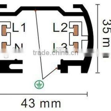 Aluminum Widely Used Track Rail for Track Light