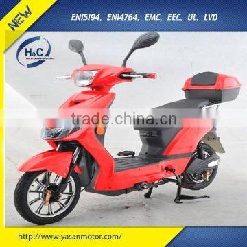 2016 New style 500W 48V electric moped with pedals for adults