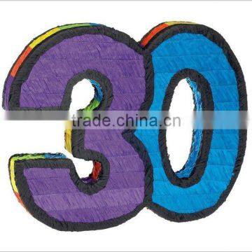 Wholesale Age 30 Number Pinata - 30th Birthday Party Supplies