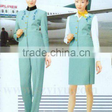 Tailored elegant skirt suit airline stewardess uniform (Quik deliver)