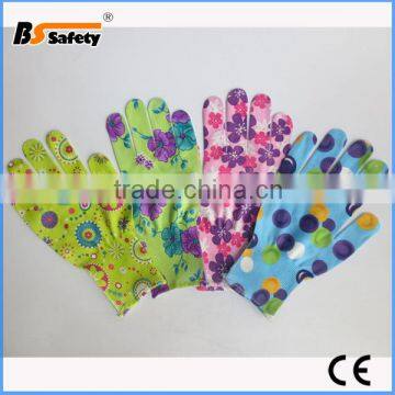 BSSAFETY design and colour general use garden glove for kids women