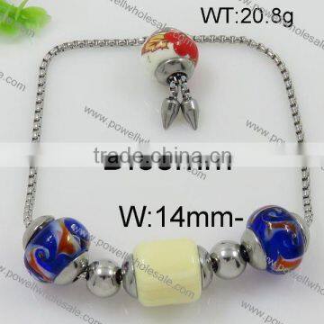 Fashion latest steel color handmade bracelet