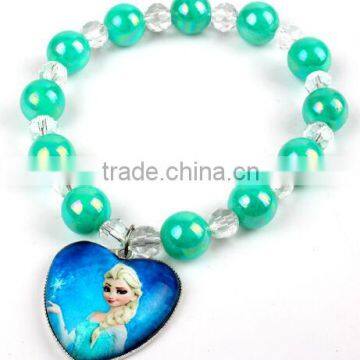 2014 popular frozen bracelet,elsa's heart bracelet,sister bangle