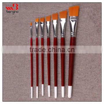 Short handle oil paint and acrylic paint brush set