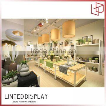 High grade retail store tall wooden display cabinet