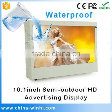 10.1inch 1080P waterprroof advertising led screen outdoor digital signage