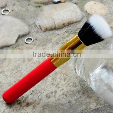 Durable pro duo fiber wood handle foundation brush, Mineral Foundation Brush