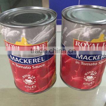 425g Canned Mackerel in Tomato Sauce/brine