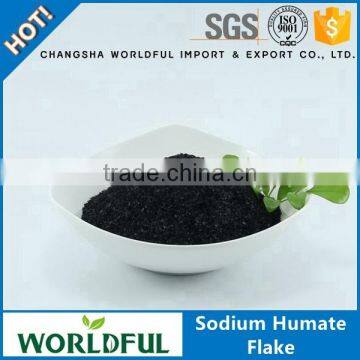 High quality organic sodium humate shiny powder for stimulate plant growth