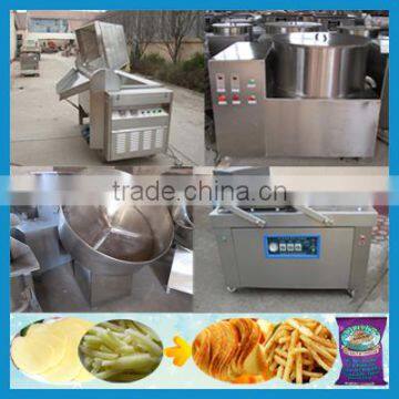 150kg/h Snack Machine Semi Automatic Frozen Fried Potato Sticks Producing Factory/ French Fries Production Line
