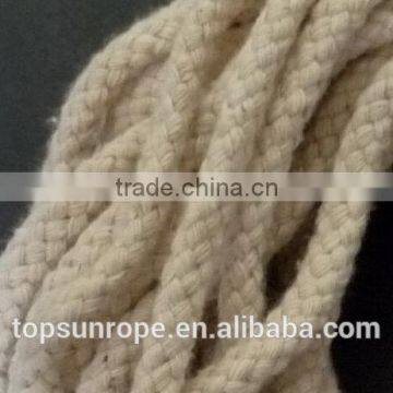 Sash cord Solid braided cotton rope 6mm