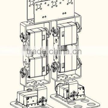 6 Degree Of Freedom 6 DOF Biped Robot for Education DIY KIT MK-B0001-1 photo-2