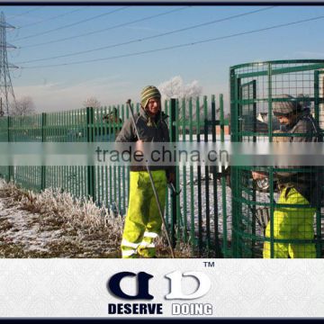 Sharp steel fencing