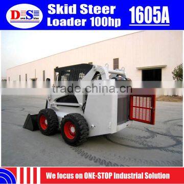 China Skid Steer Loader 100hp WECAN Brand 1605A Skid Loader