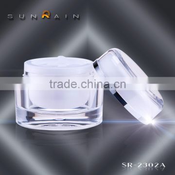 Professional wholesale high class high quality color crystal cream jar 30g