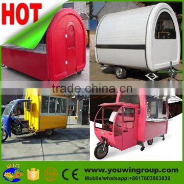 China street vending mobile hamburgers carts shawarma hotdog food cart for sale