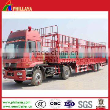 Semi Trailer Type and Steel Material 50 Tons 3 Axle Animal Transport Livestock China Gooseneck Horse Trailer photo-4
