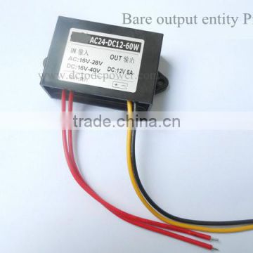 AC-DC 24V turn 12V5A monitor power AC24V turn DC12V3A 4A 5A buck power converter