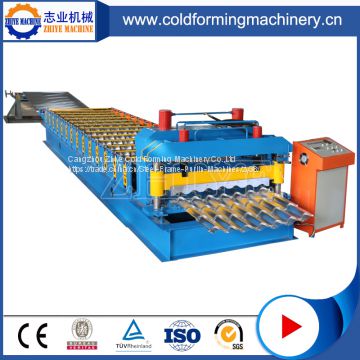 PLC Controlling Colored Steel Step Tile Roofing Making Machine