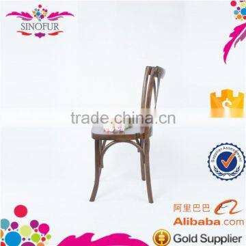 wholesale price wooden cross back dining chair