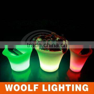 Plastic Outdoor Garden Decor Rechargeable LED Ice Bucket photo-4