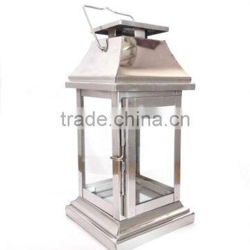 Durable Rectangular Stainless Steel Glass Lantern