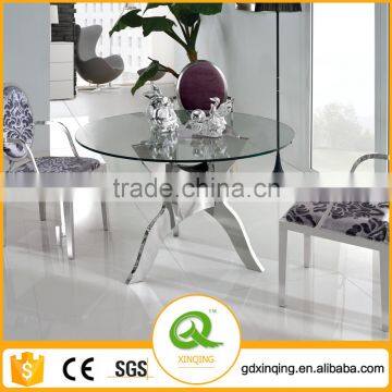 TH314 HOT SALE Cheap Round Dining Table Glass Top Round Dining Table